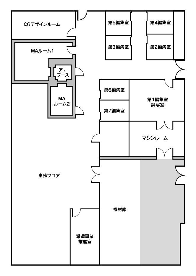 広島放送社内施設案内